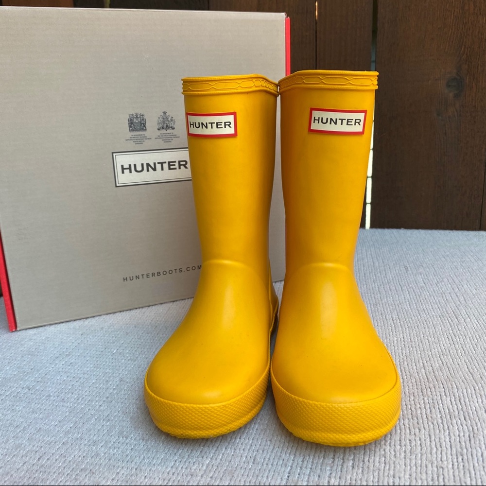 Hunter Boots Kids First Classic Yellow